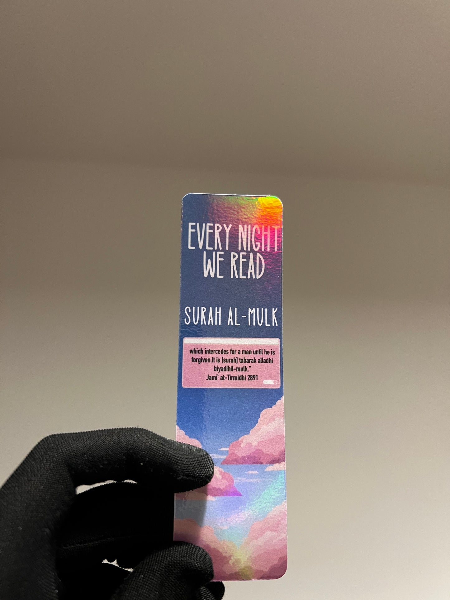 Every Night We Read Surah Al-Mulk (Mini Bookmark)