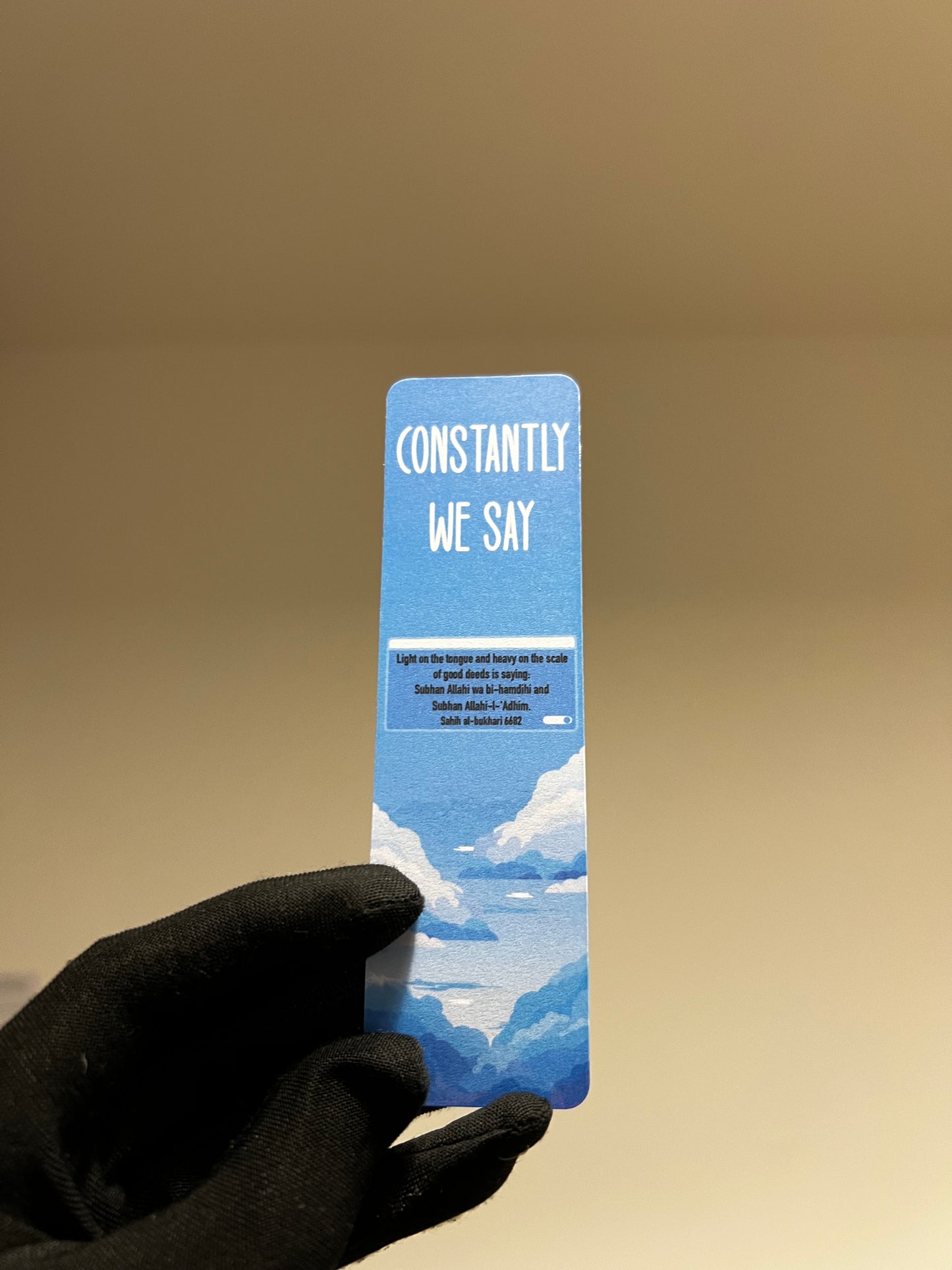 Constantly We Say (Mini Bookmark)