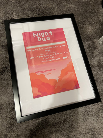 Night Dua A4 Poster (Unframed)