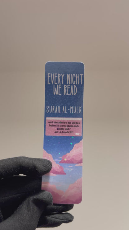 Every Night We Read Surah Al-Mulk (Mini Bookmark)