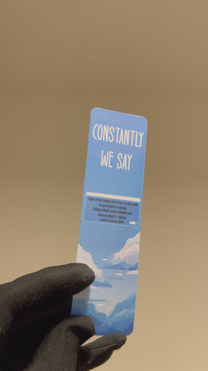 Constantly We Say (Mini Bookmark)